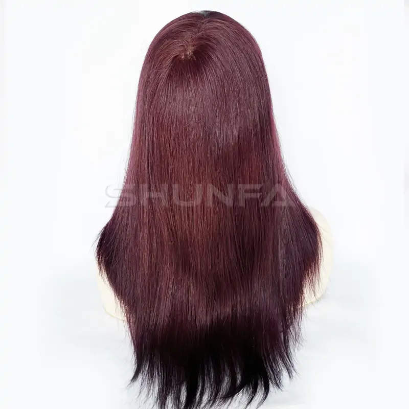 Custom order - Thin skin single knot base long hair order with 99J color for women